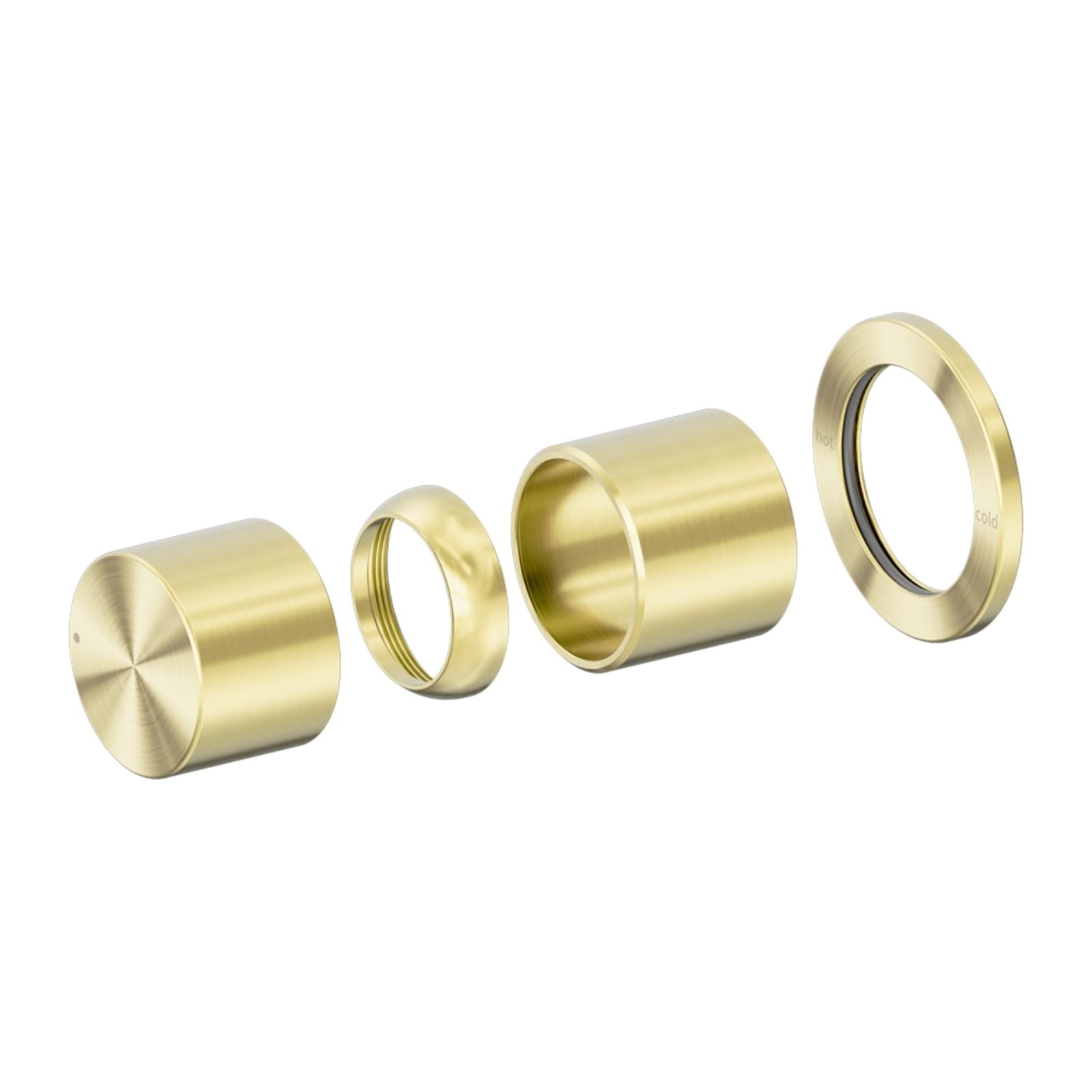 Nero Pure SS316L Shower Mixer Trim Kits Only Brushed Gold NR172211TBG - The Blue Space