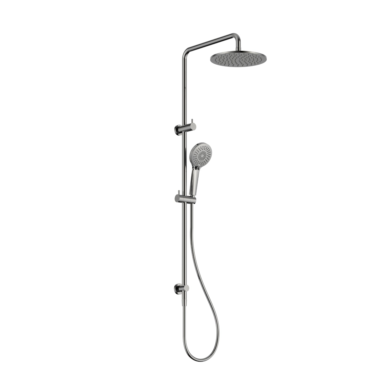 Nero Round Twin Shower With Air Shower I Chrome NR250805D01CH - The Blue Space