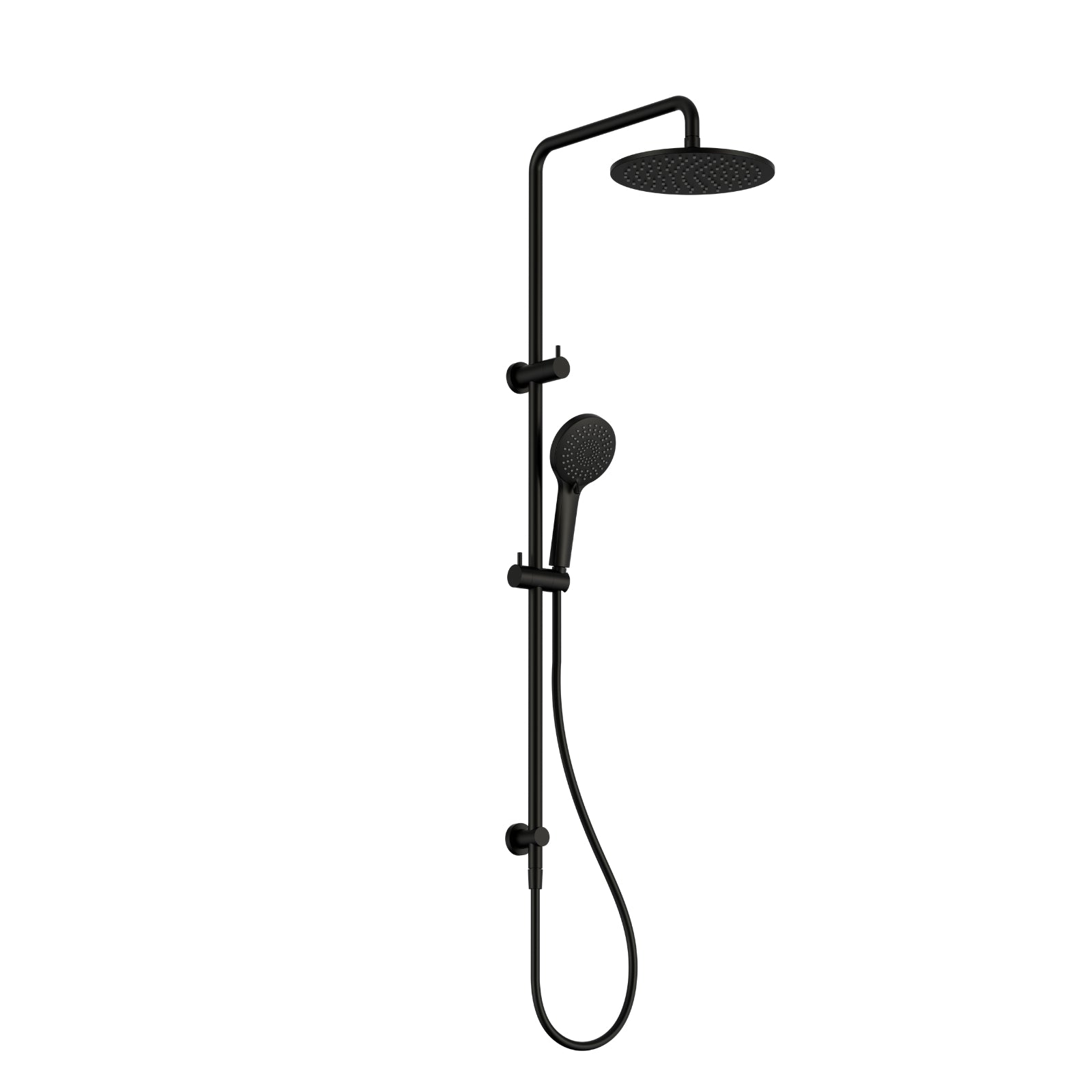 Nero Round Twin Shower With Air Shower I Matte Black NR250805D01MB - The Blue Space
