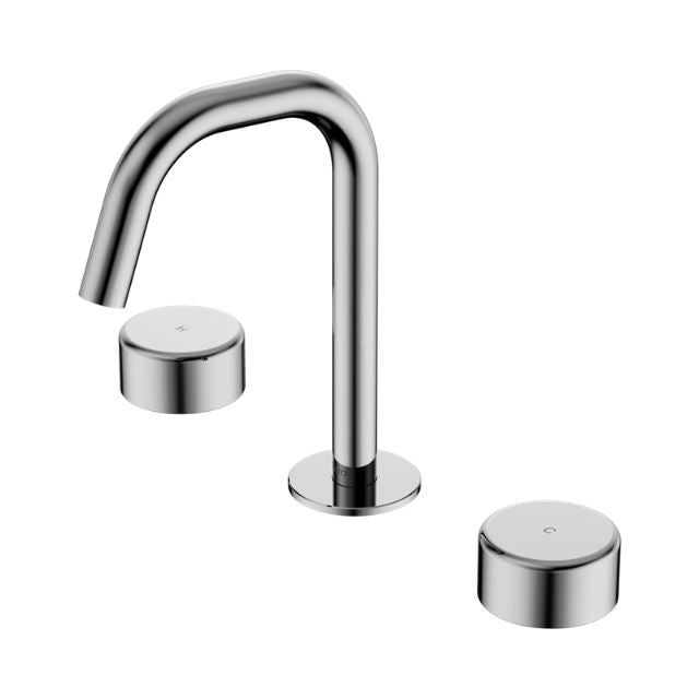 Nero Serenity Basin Set Arc Spout With Metal Handle Chrome 24D016CH - The Blue Space