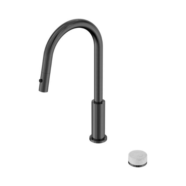 Nero Serenity Progressive Pull Out Kitchen Set With Carrara Handle Gun Metal 24E055GM - The Blue Space