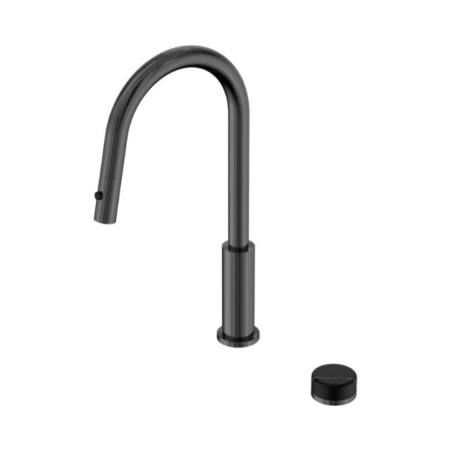 Nero Serenity Progressive Pull Out Kitchen Set With Marquina Black Handle Gun Metal 24E137GM - The Blue Space