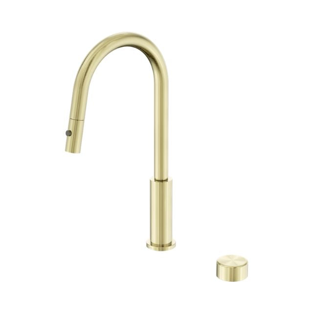 Nero Serenity Progressive Pull Out Kitchen Set With Metal Handle Brushed Gold 24E060BG - The Blue Space