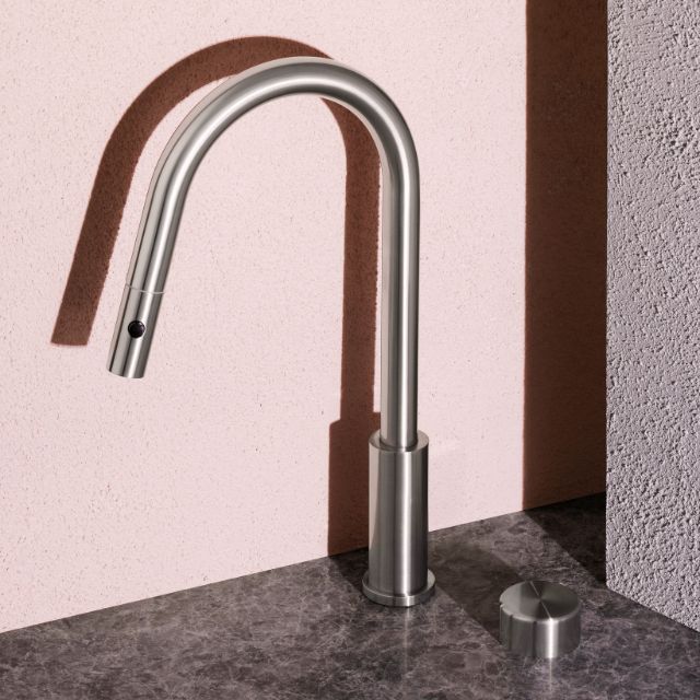 Nero Serenity Progressive Pull Out Kitchen Set With Metal Handle Brushed Nickel 24E060BN - The Blue Space