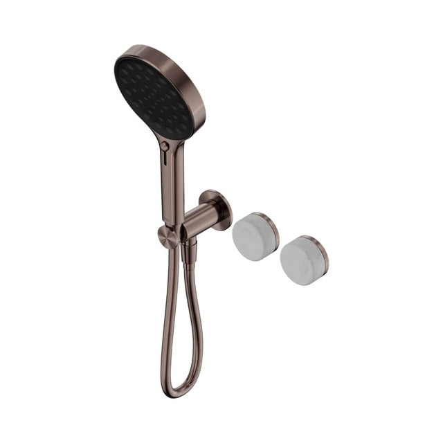 Nero Serenity Progressive Shower System With Carrara Handle And Nero Serenity Hand Shower Brushed Bronze 24E025BZ - The Blue Space