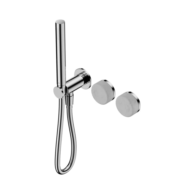 Nero Serenity Progressive Shower System With Carrara Handle And Slim Shower Chrome 24E019CH - The Blue Space