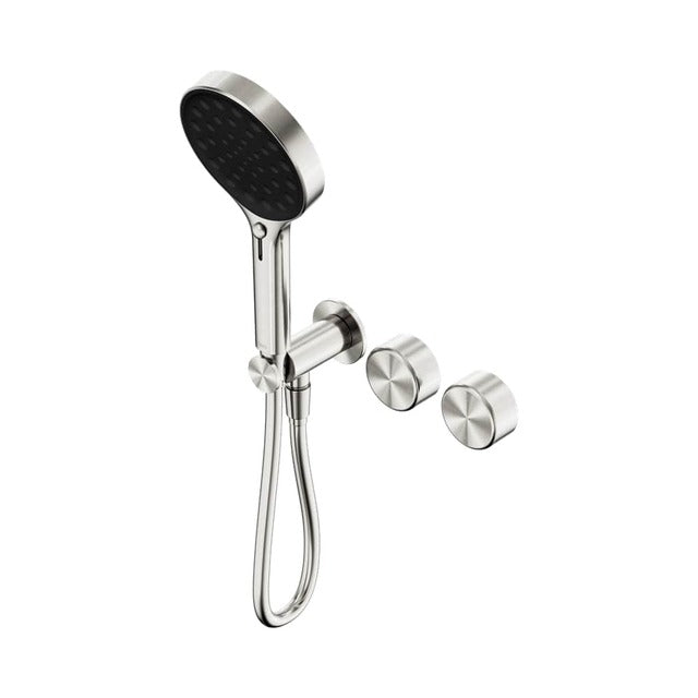 Nero Serenity Progressive Shower System With Metal Handle And Serenity Hand Shower Brushed Nickel