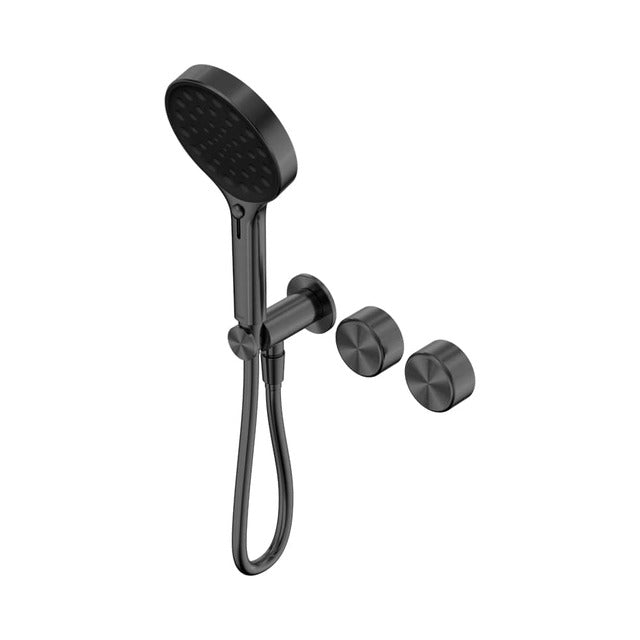 Nero Serenity Progressive Shower System With Metal Handle And Nero Serenity Hand Shower Gun Metal 24E030GM - The Blue Space