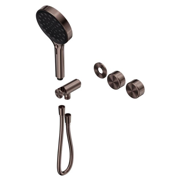 Nero Serenity Progressive Shower System With Metal Handle And Serenity Hand Shower Trim Kit Only Brushed Bronze 24E102BZ - The Blue Space