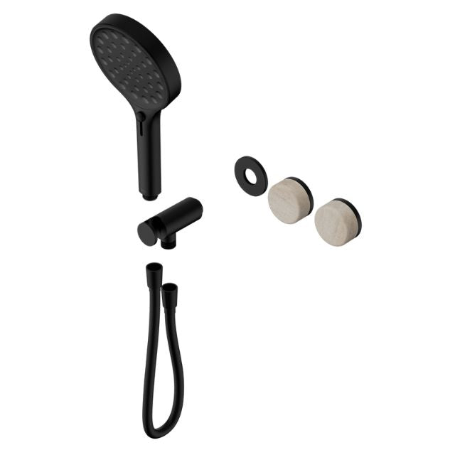 Nero Serenity Progressive Shower System With Rome Travertine Handle And Serenity Hand Shower Trim Kit Only Matte Black 24E099MB - The Blue Space
