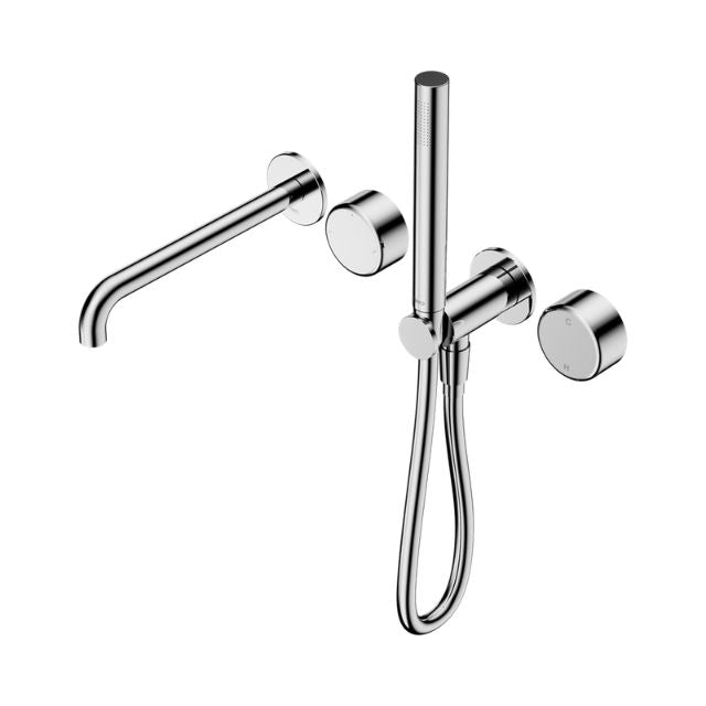 Nero Serenity Progressive Shower System With Spout With Metal Handle And Slim Shower Chrome
