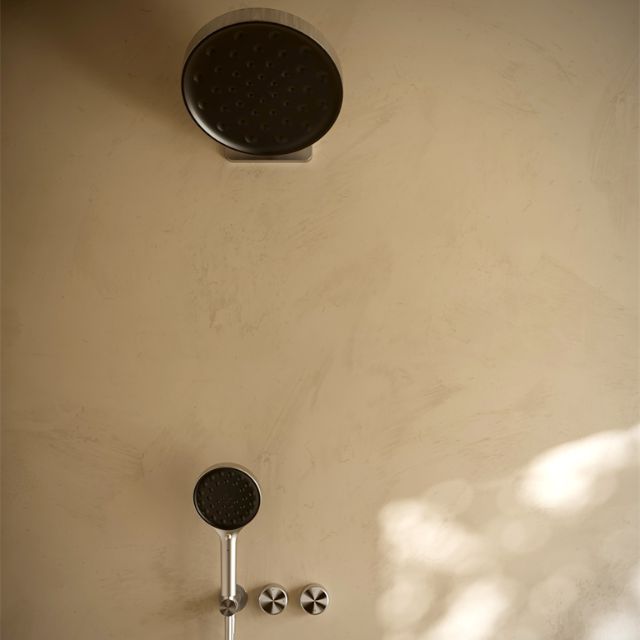 Lifestyle Nero Serenity Wall Shower Head Brushed Nickel 24D002BN - The Blue Space