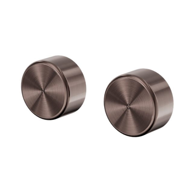 Nero Serenity Wall Top Assembly With Metal Handle Brushed Bronze 24D010BZ - The Blue Space