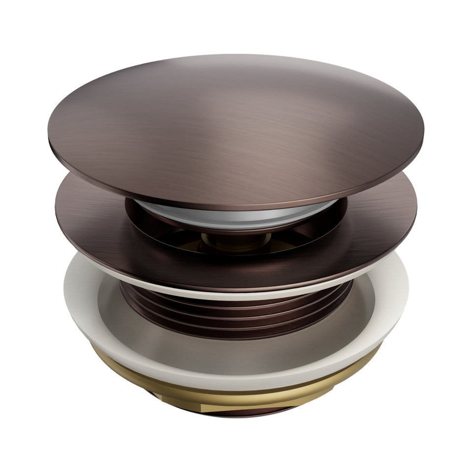 Nero Short Pop Up Bath Waste 40mm Brushed Bronze