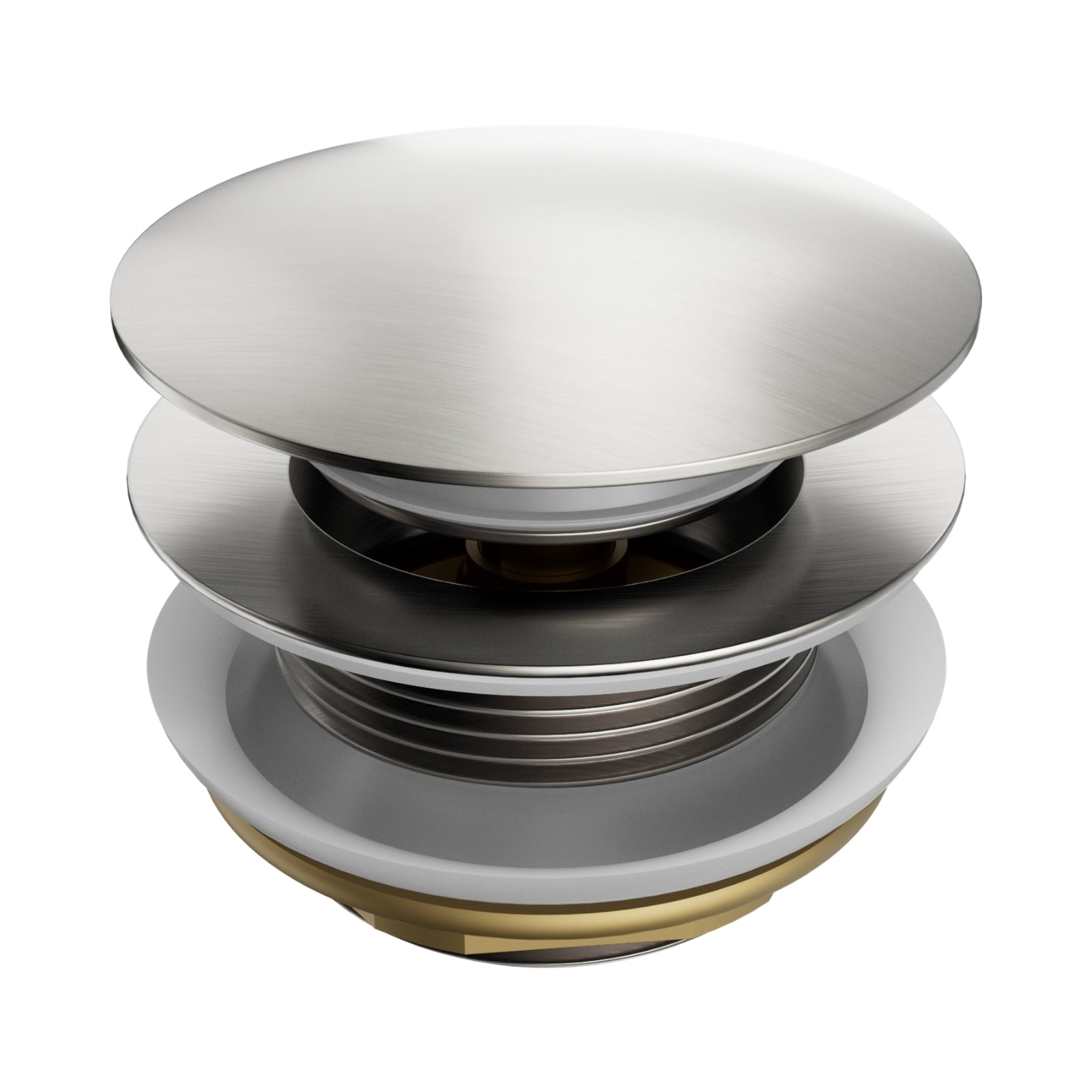 Nero Short Pop Up Bath Waste 40mm Brushed Nickel NRA709BN - The Blue Space