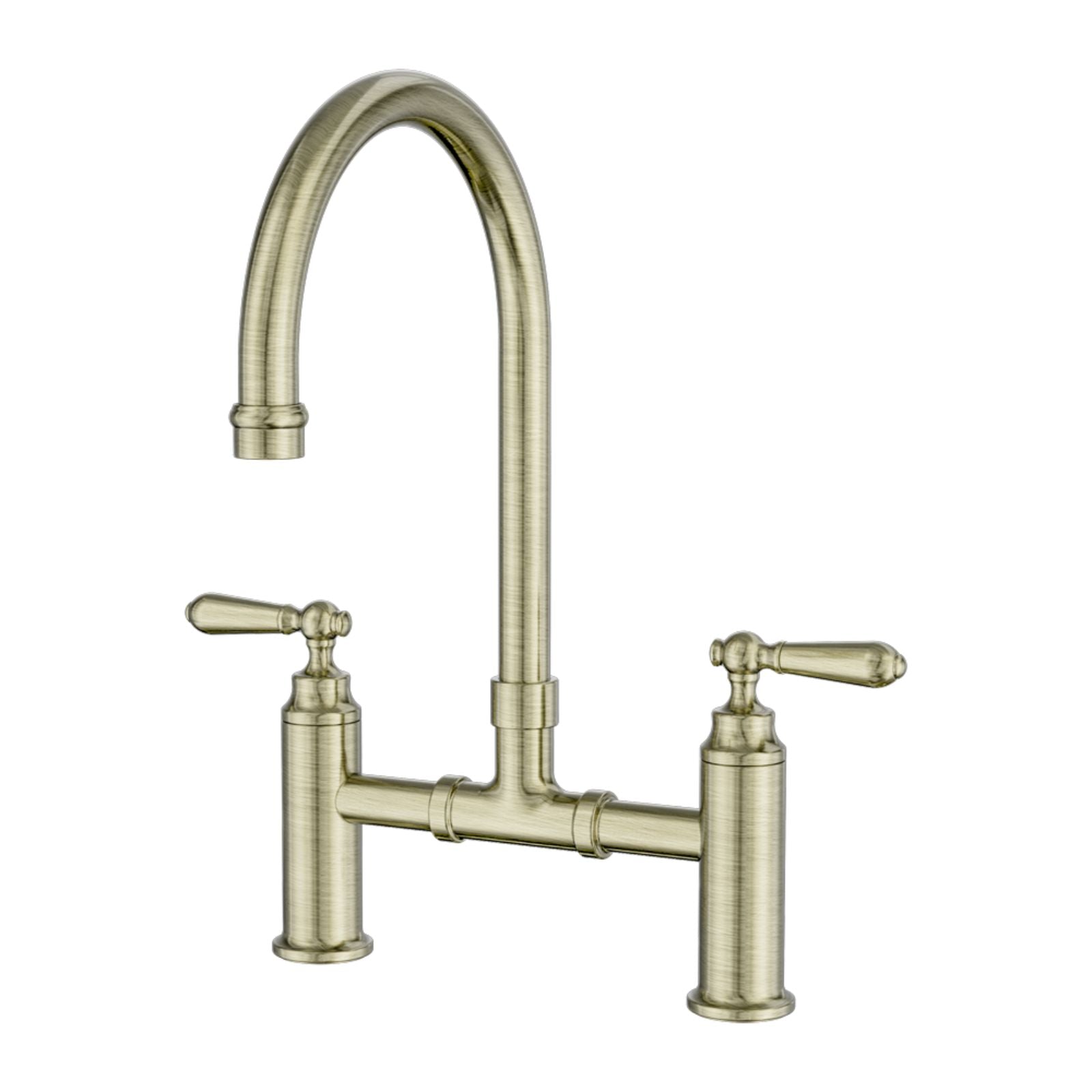 Nero York Bridge Kitchen Set Aged Brass NR692107BAB - The Blue Space