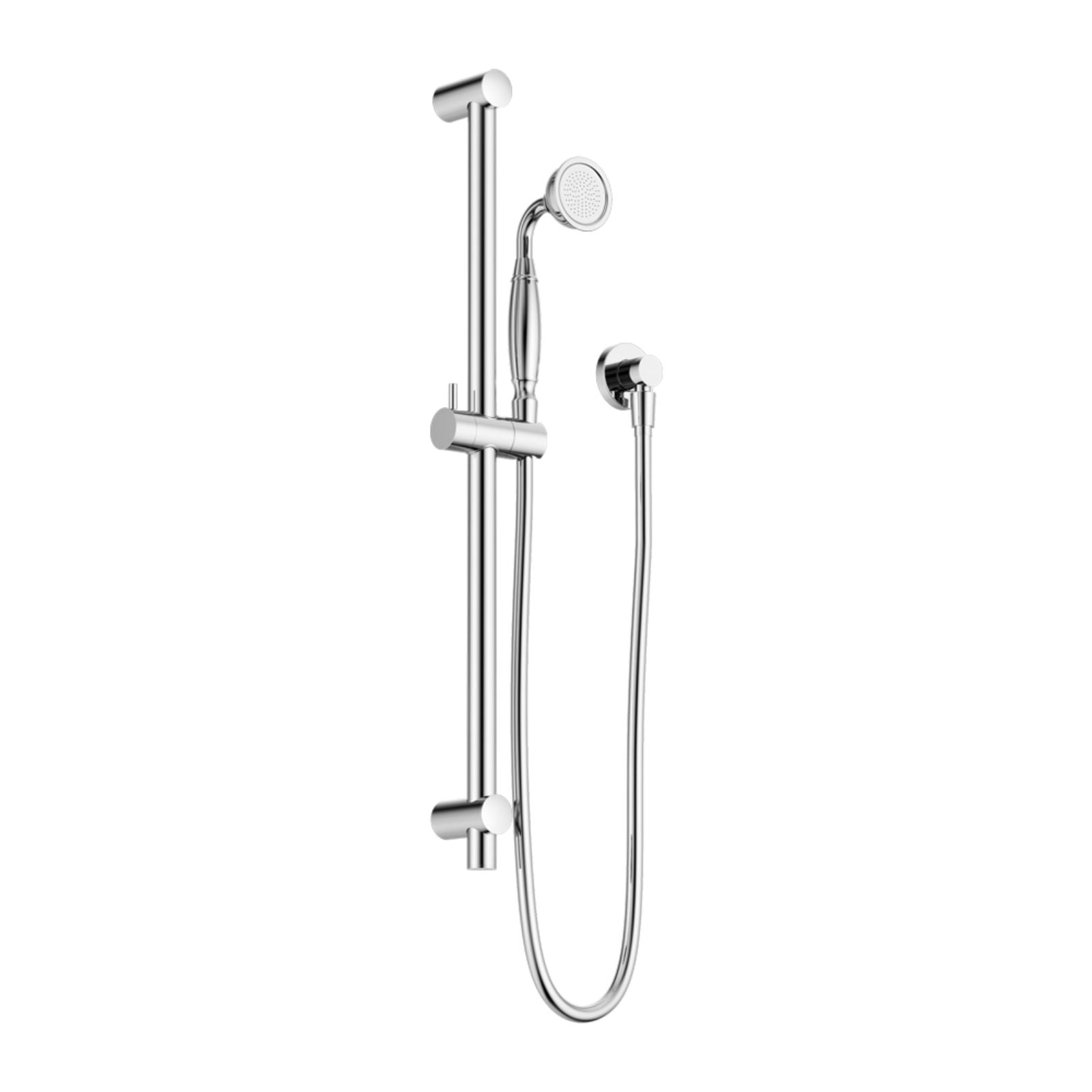 Nero York Shower Rail With Metal Hand Shower Chrome NR692105A02CH - The Blue Space
