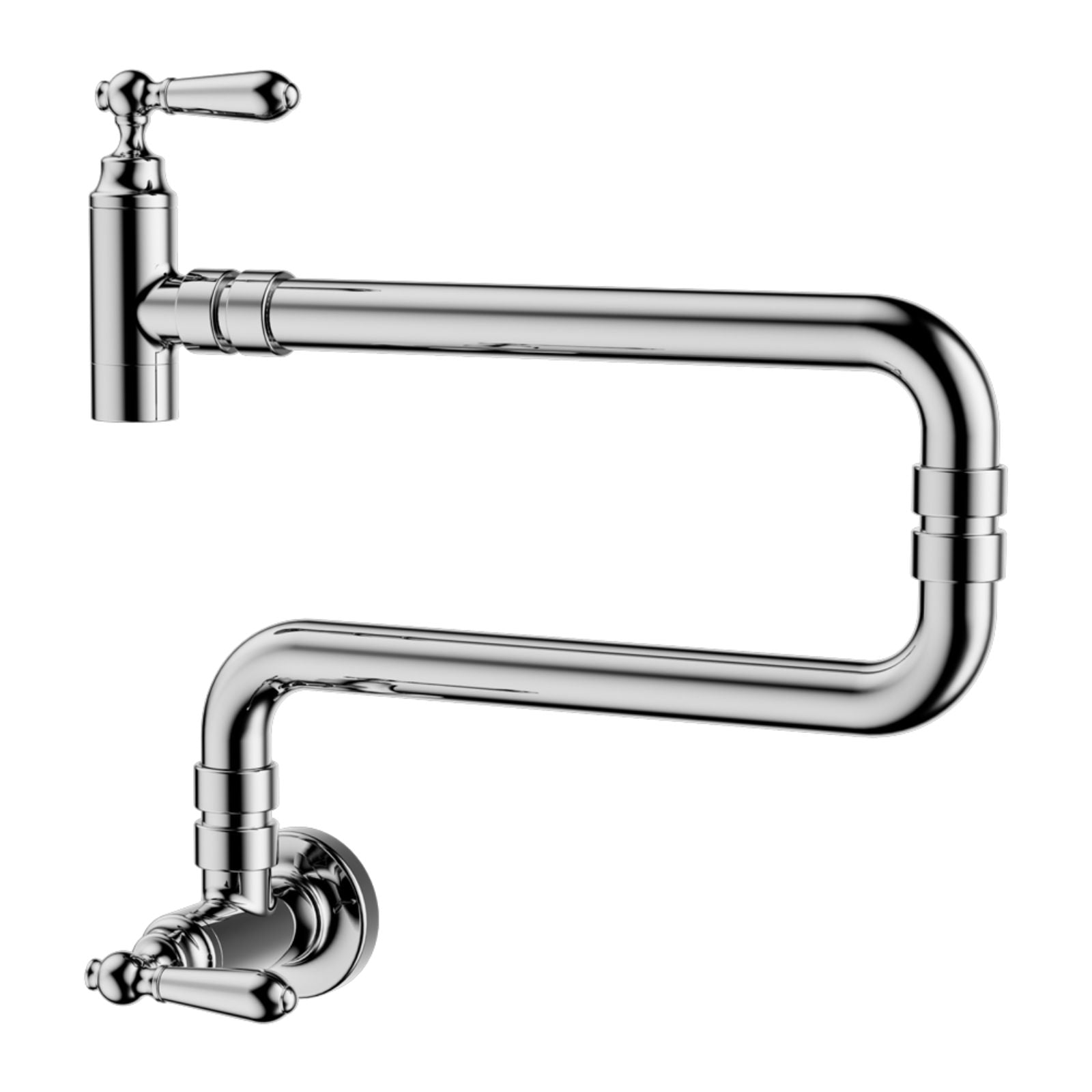 Nero York Wall Mounted Pot Filler Chrome NR692103CCH - The Blue Space