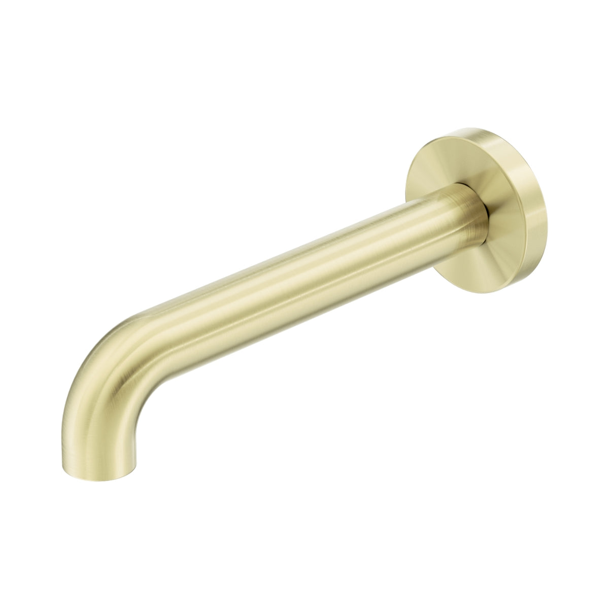 Nero Zen SS316L Round Basin Bath Spout Only 185mm II - Brushed Gold NR162203C185BG - The Blue Space