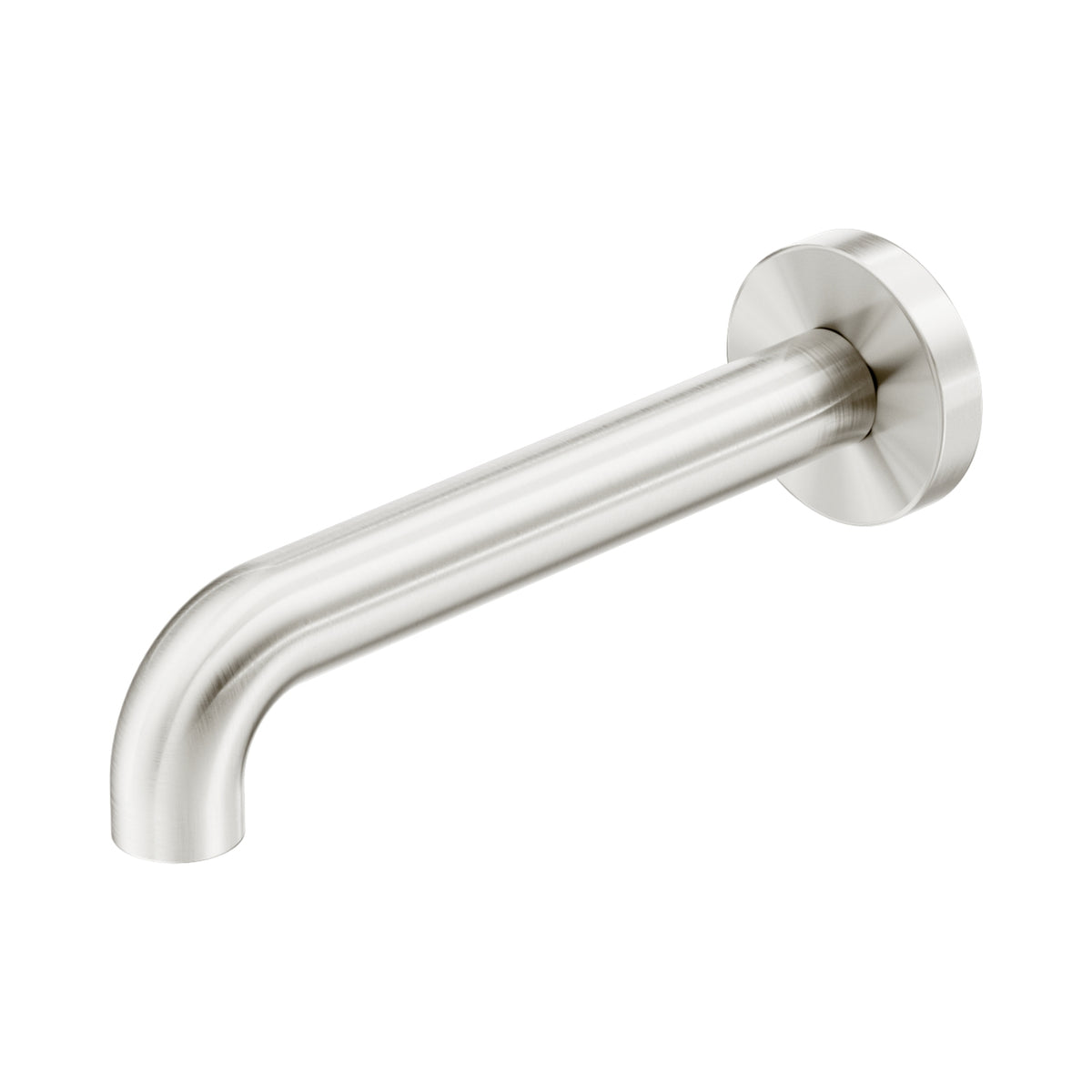 Nero Zen SS316L Round Basin Bath Spout Only 185mm II - Brushed Nickel NR162203C185BN - The Blue Space