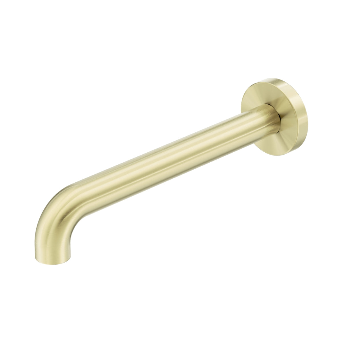 Nero Zen SS316L Round Basin Bath Spout Only 230mm II - Brushed Gold NR162203C230BG - The Blue Space