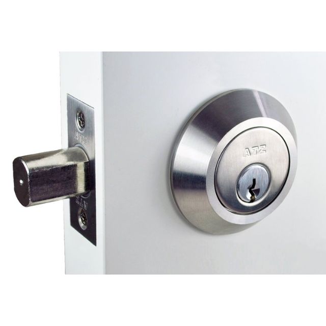 Outside Nidus ATZ Single Cylinder Deadbolt Stainless Steel ATZ-3800-SS - The Blue Space