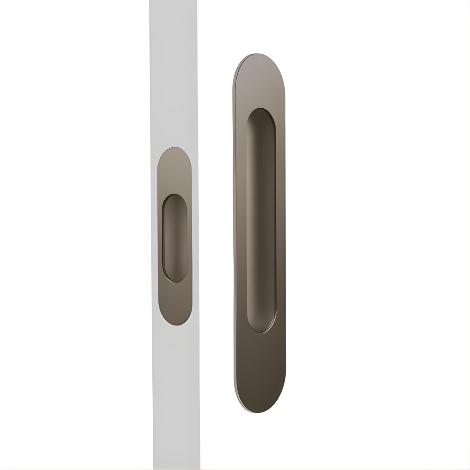 Nidus Mardeco radius flush pull set incl end pull Bronze BR9008/Set - The Blue Space