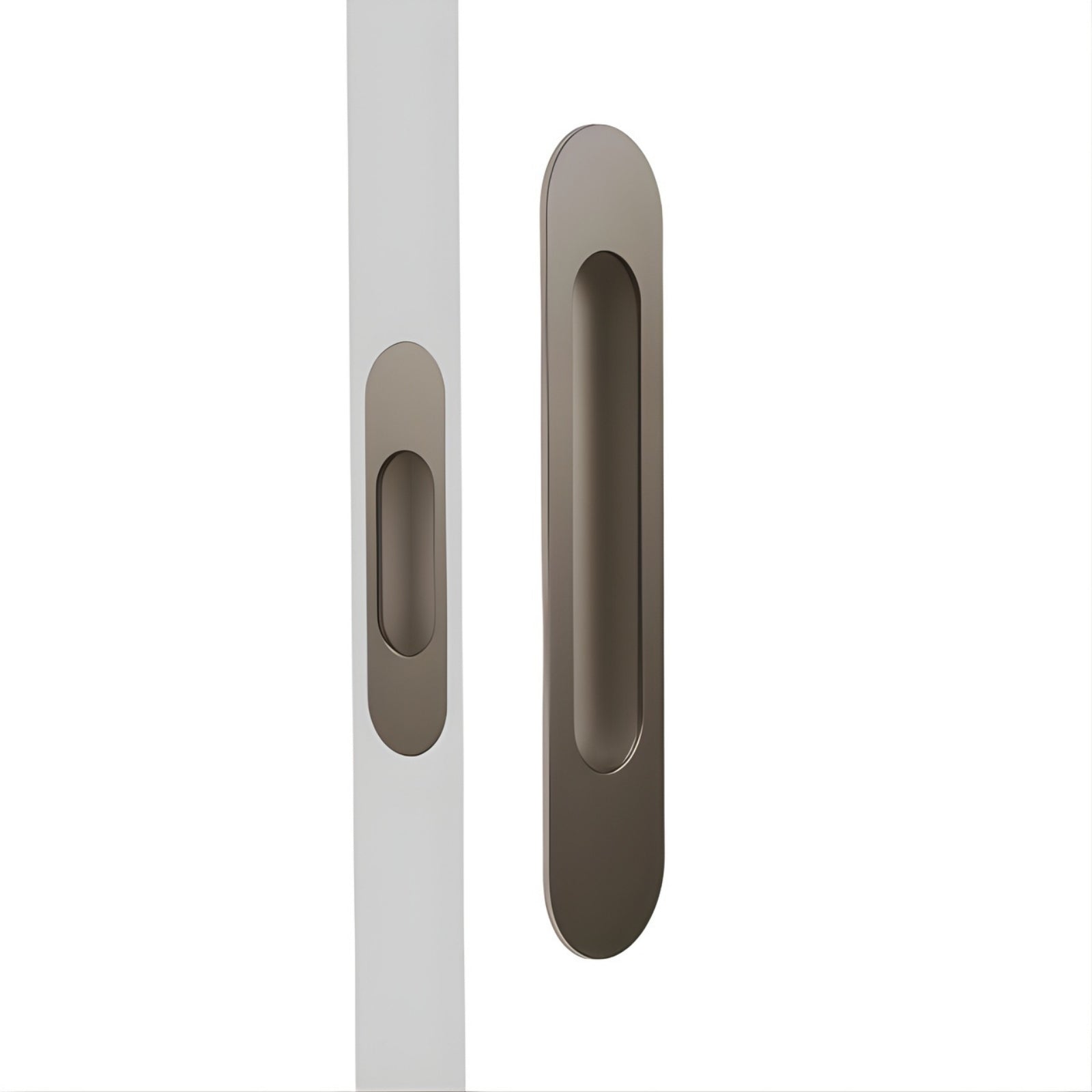 Nidus Mardeco radius flush pull set incl end pull Bronze BR9008/Set - The Blue Space