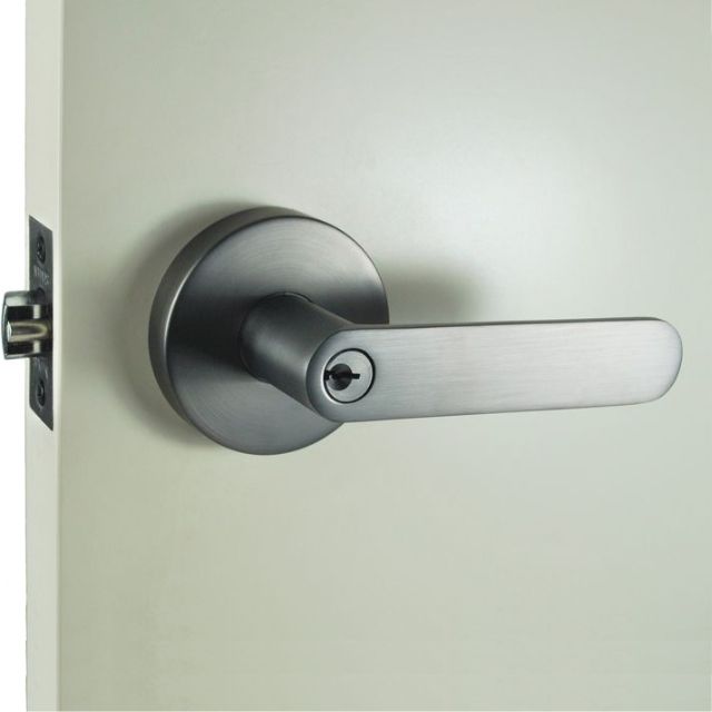 Outside Nidus Spring Entrance Key In Lever Set Graphite Grey P-S-ENT-GG-V - The Blue Space