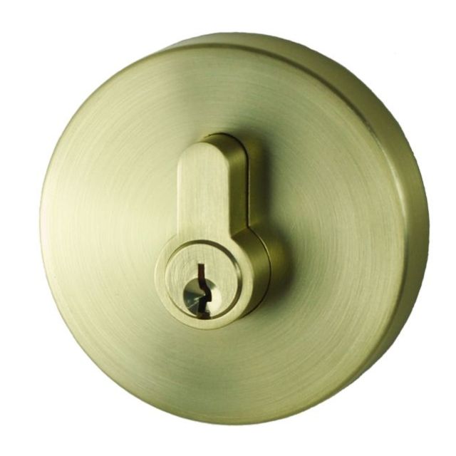 Nidus Spring Eurobolt Double Cylinder Satin Brass P-S-EB-SB-V - The Blue Space