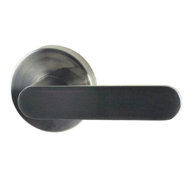 Nidus Spring Passage Lever Set With Latch Brushed Nickel P-S-PAS-BN-V - The Blue Space