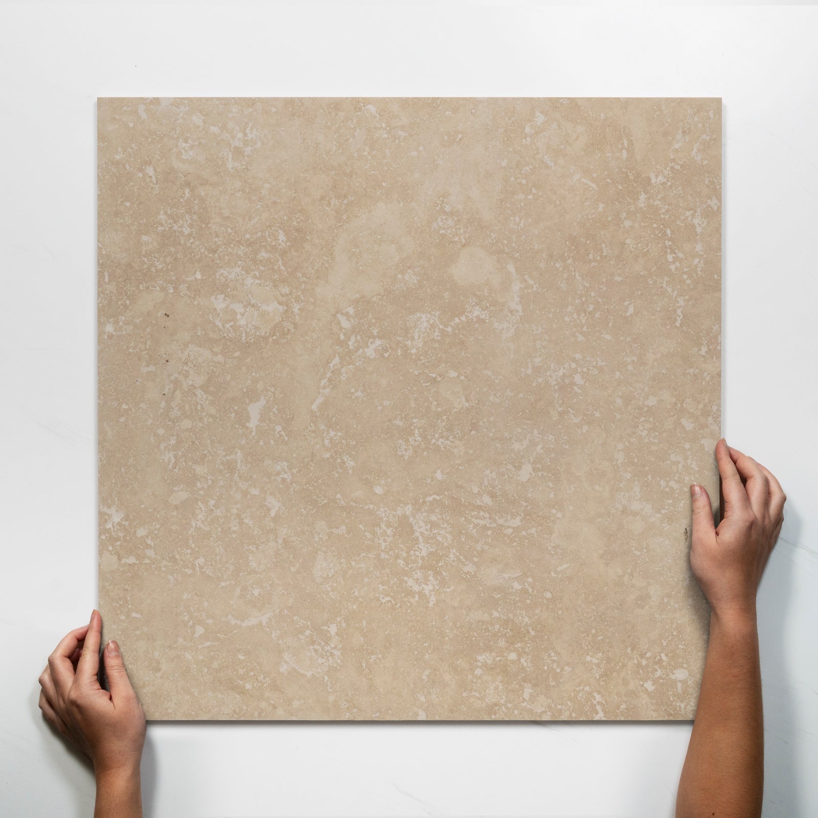 Single with Hand Nimbus Beige Matte Porcelain Tile P4 600 x 600mm BARIBE4 - The Blue Space