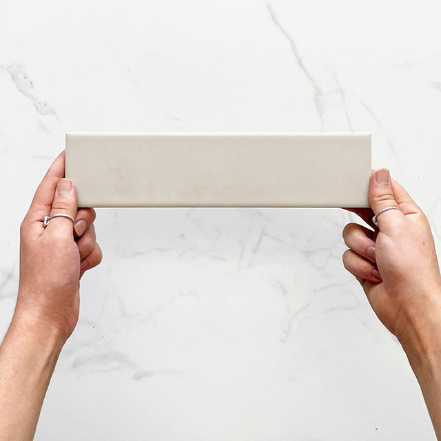 Off White Bella Subway Tile Gloss 65 x 265 x 6mm Ceramic | The Blue Space