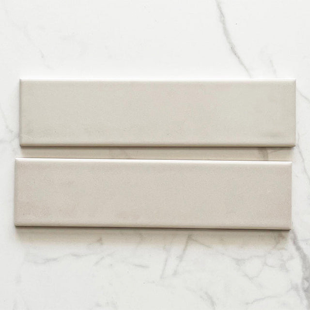 Off White Bella Subway Tile Gloss 65 x 265 x 6mm Ceramic | The Blue Space