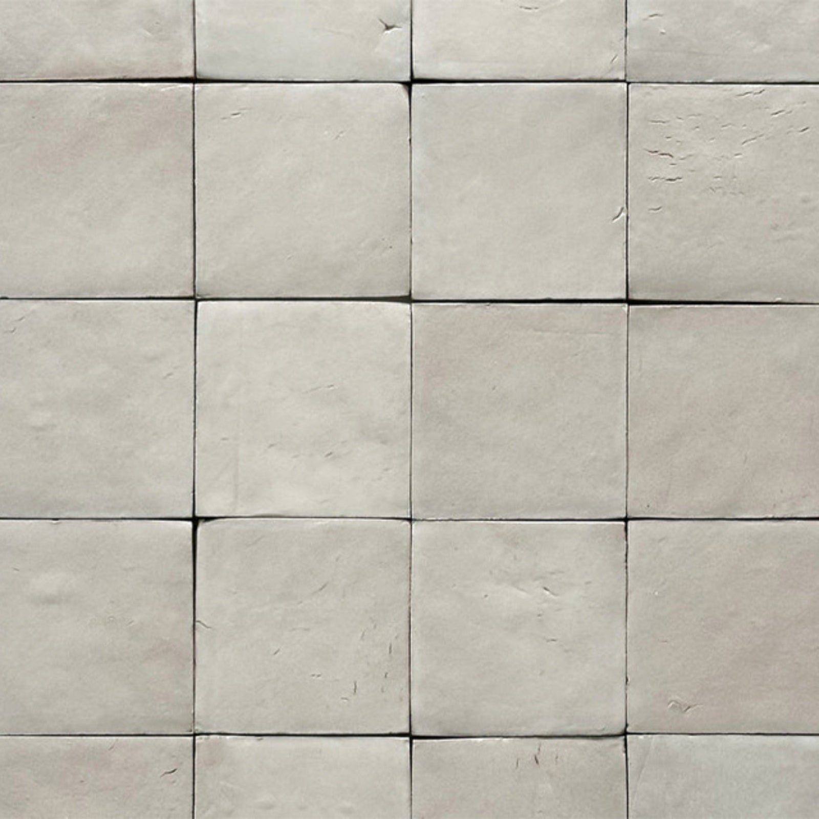 Off-White Evelyn Handmade Zellige Gloss 100 x 100 x 12mm SANDZELLIGE100 - The Blue Space