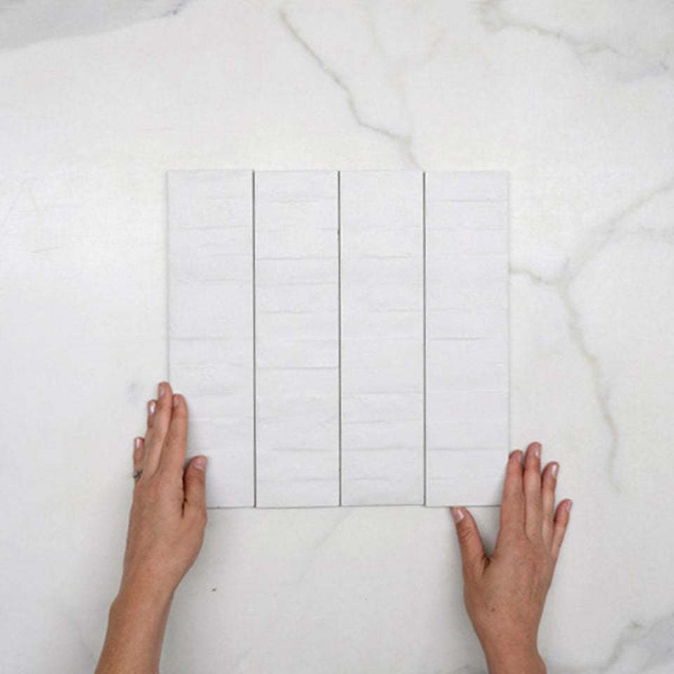 Off White Olivia Feature Subway Matte 75 x 300mm Porcelain
