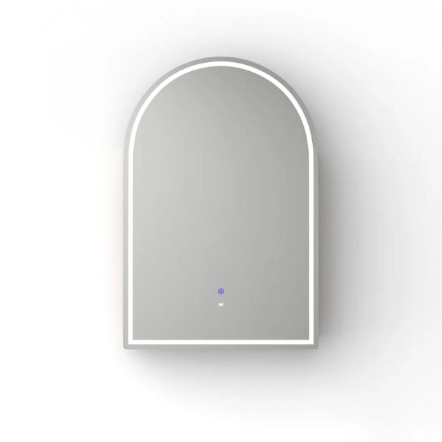 Otti Archie LED Shaving Cabinet Matte White with 6000K Colour Temperature LED-ARSV9060-VP | The Blue Space