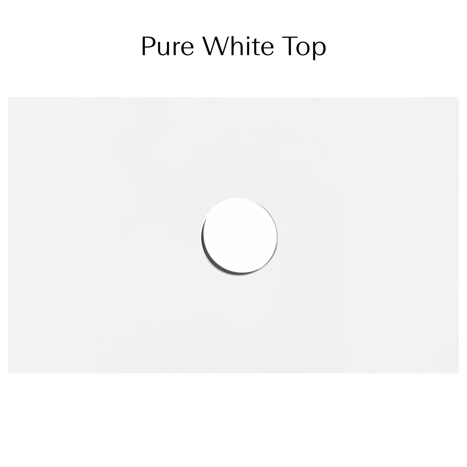 Otti Vanity Benchtop Pure White Top 600mm x 465mm x 20mm - The Blue Space
