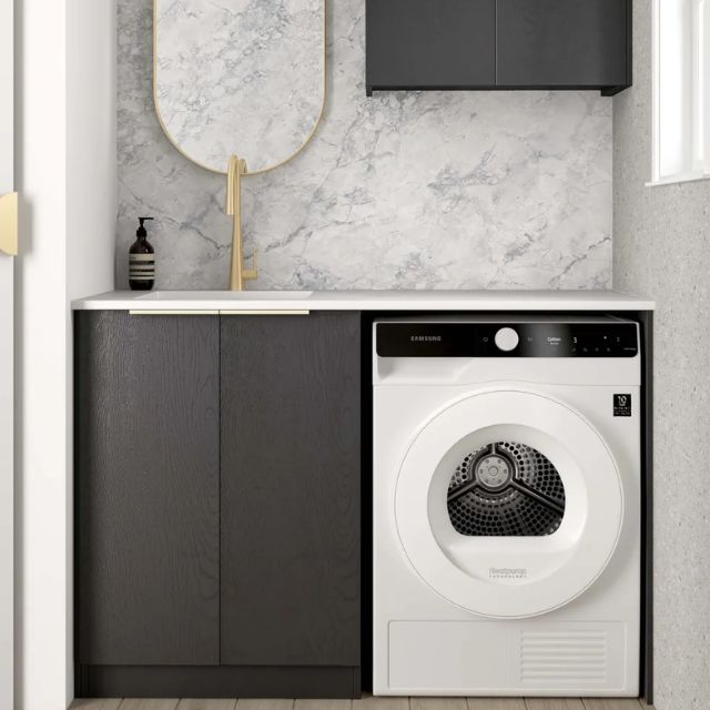 Otti Byron 1305mm Laundry Set A - Black Oak | The Blue Space