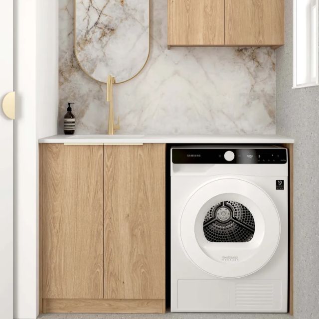 Otti Byron 1305mm Laundry Set A - Natural Oak | The Blue Space