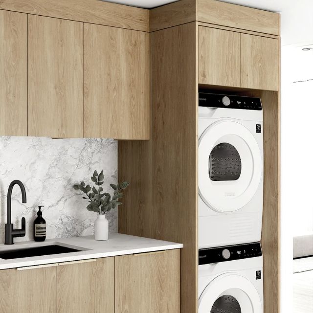 Buy Otti Byron 1715mm Laundry Set C - Natural Oak | The Blue Space