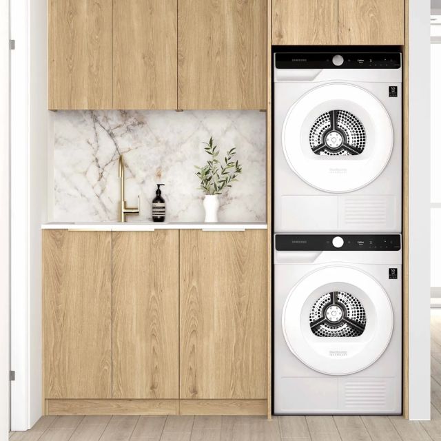 Otti Byron 1715mm Laundry Set C - Natural Oak | The Blue Space