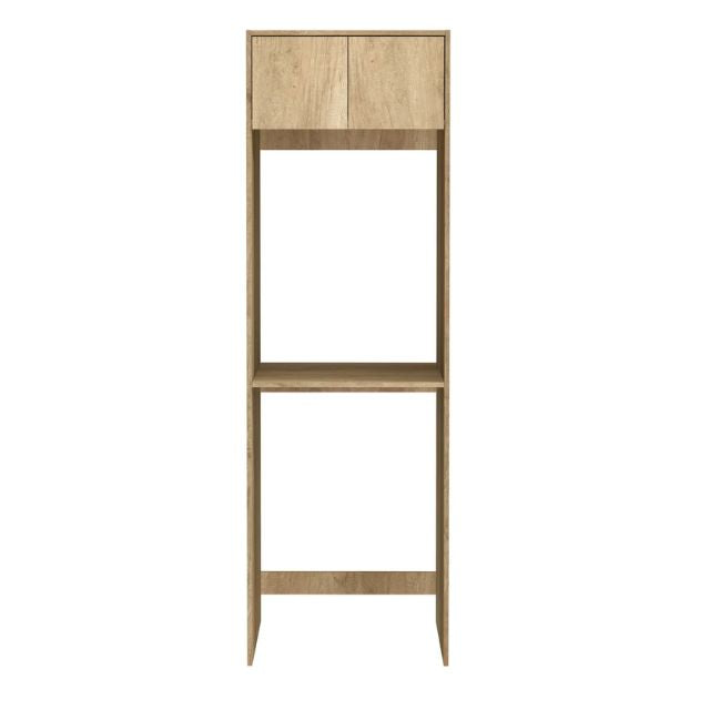 Otti Byron 1715mm Laundry Set C - Natural Oak Include Tall Washing Machine Cabinet | The Blue Space