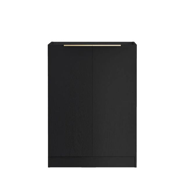 Otti Byron Black Oak 1300mm Laundry Cabinet Set Includes Floor Standing Base Cabinet | The Blue Space
