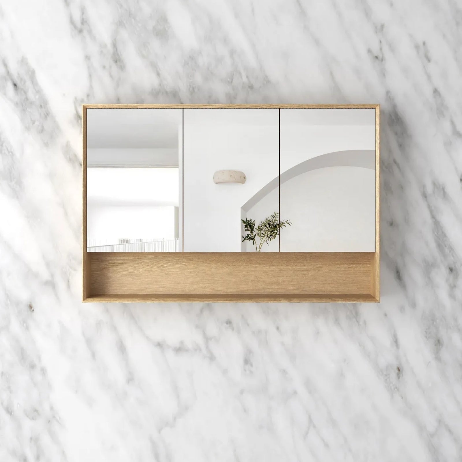 Otti Byron Shaving Cabinet - Woodland Oak BYWSV1200L - The Blue Space