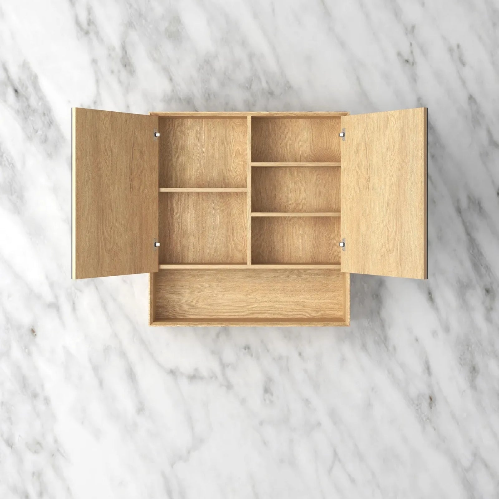 Open Otti Byron Shaving Cabinet - Woodland Oak BYWSV750L - The Blue Space