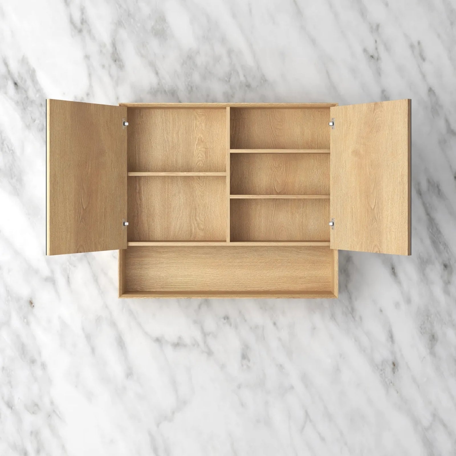 Open Otti Byron Shaving Cabinet - Woodland Oak BYWSV900L - The Blue Space