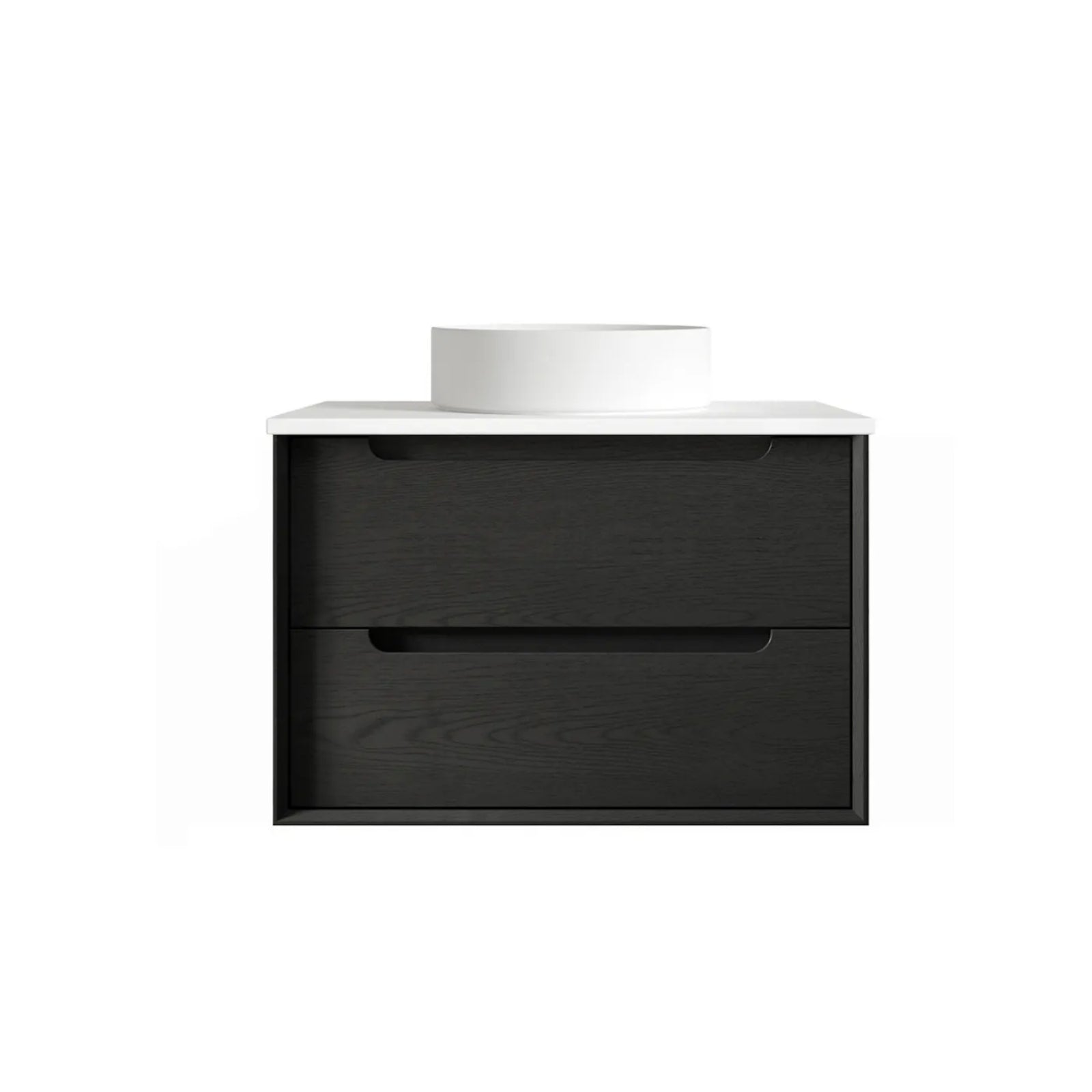 Otti Byron Wall Hung Vanity With Stone Top for Above Counter Basin BY750BSTUD-PW-KIT - The Blue Space