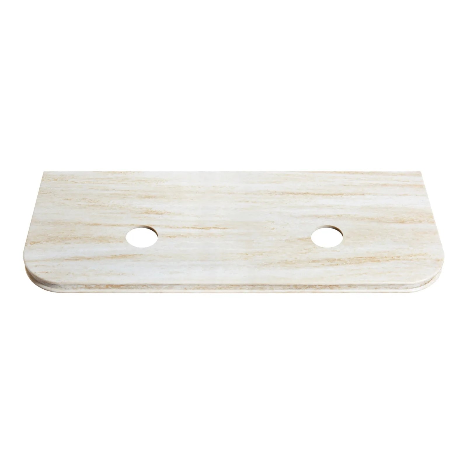 Benchtop Front Otti Havana Fluted Curved Sable Walnut Wall Hung Vanity with Stone Top HA1500SWST-SD - The Blue Space