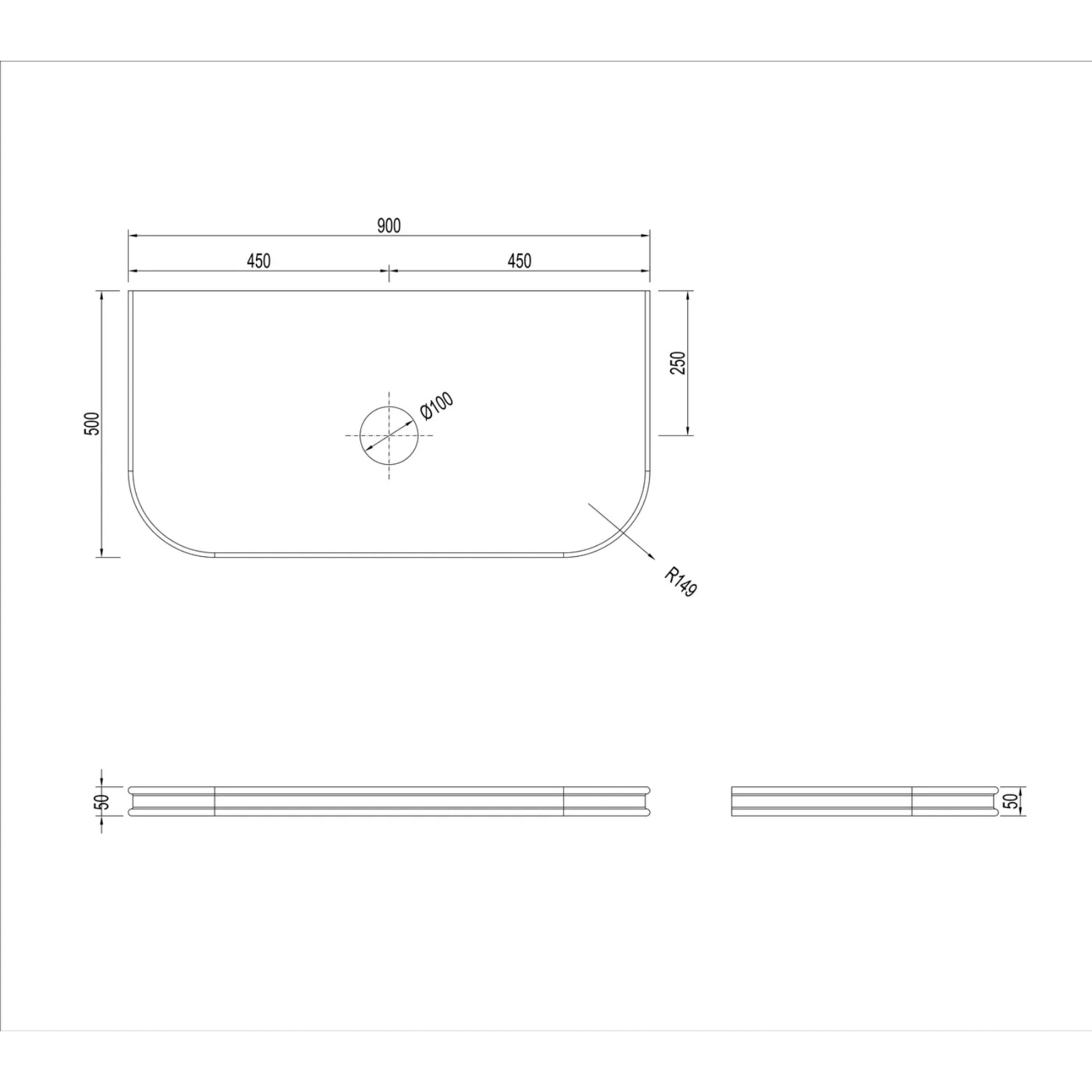 Benchtop Sand Dune Otti Havana Fluted Curved Sable Walnut Wall Hung Vanity with Stone Top HA900SWST-SD - The Blue Space